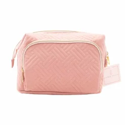 Quilted Toiletry Bag – Blush Pink