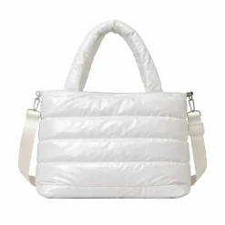 Quilted Tote Bag with Adjustable Strap