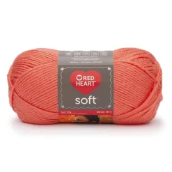 Red Heart Soft Yarn Coral