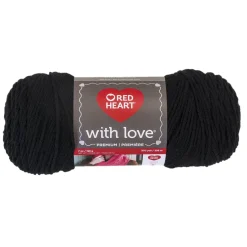 Red Heart With Love Black