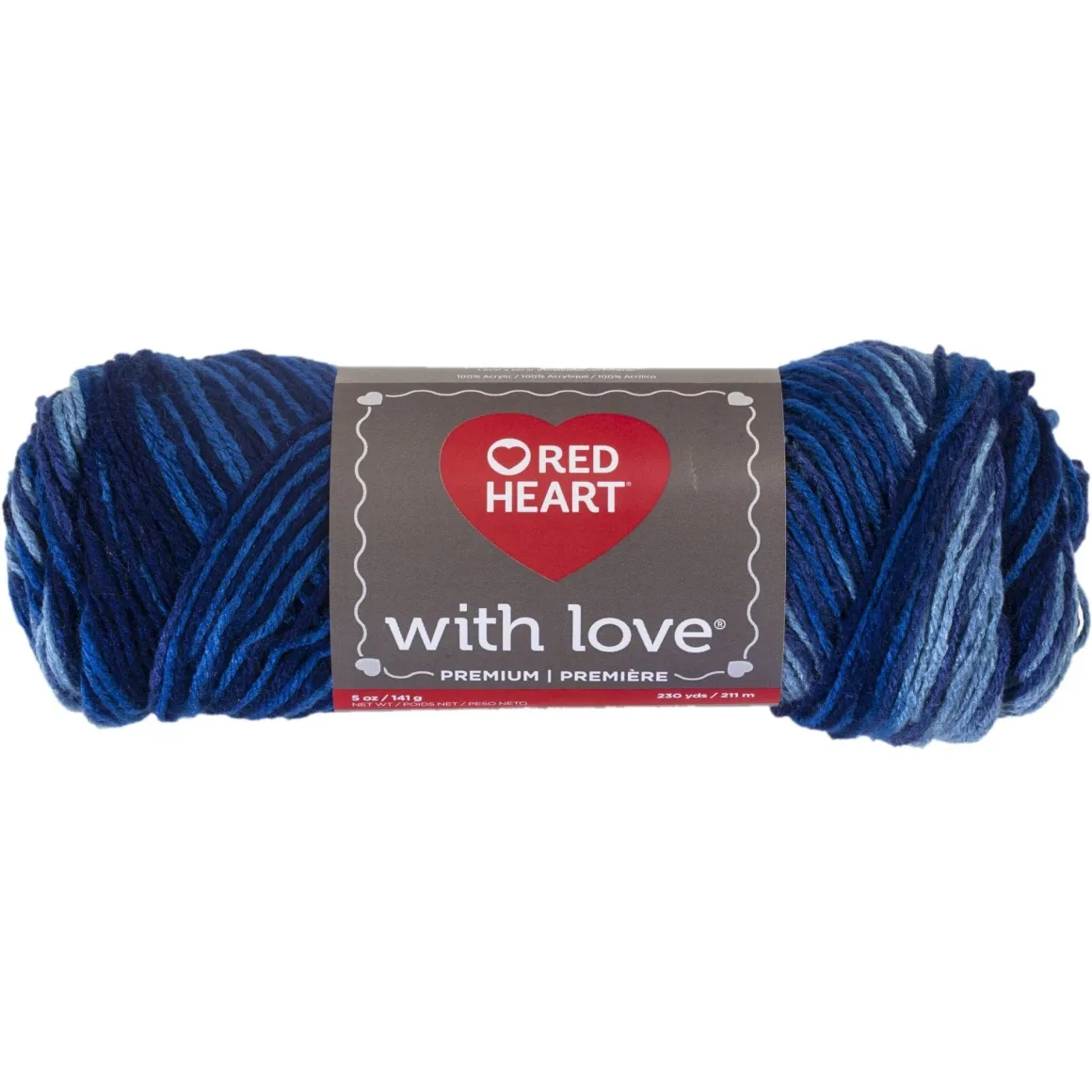 Red Heart With Love 198g Deep Blues