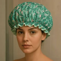 Reusable Shower Cap – Tropical Print