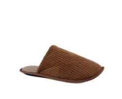 Ribbed Corduroy Slip-On Slippers