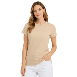 Ribbed Crew Neck T-Shirt