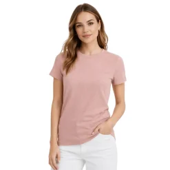 Ribbed Crew Neck T-Shirt