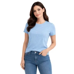 Ribbed Crew Neck T-Shirt