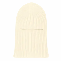 Ribbed Knit Balaclava with Eye Opening