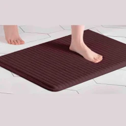 Ribbed Memory Foam Bath Mat