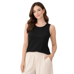 Ribbed Sleeveless Essential Tank Top
