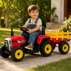 Ride On Farm Truck 12v 4.5 Ah*1 + 2 Motors 2.4g R/c Red