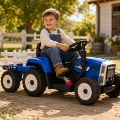 Ride On Farm Truck 12v 4.5 Ah*1 + 2 Motors 2.4g R/c Blue