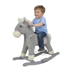 ROCKING PONY WITH HORSE SOUND (64X34X60CM)