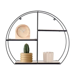 Round Metal Wall Shelf – 40 x 10 x 50 cm
