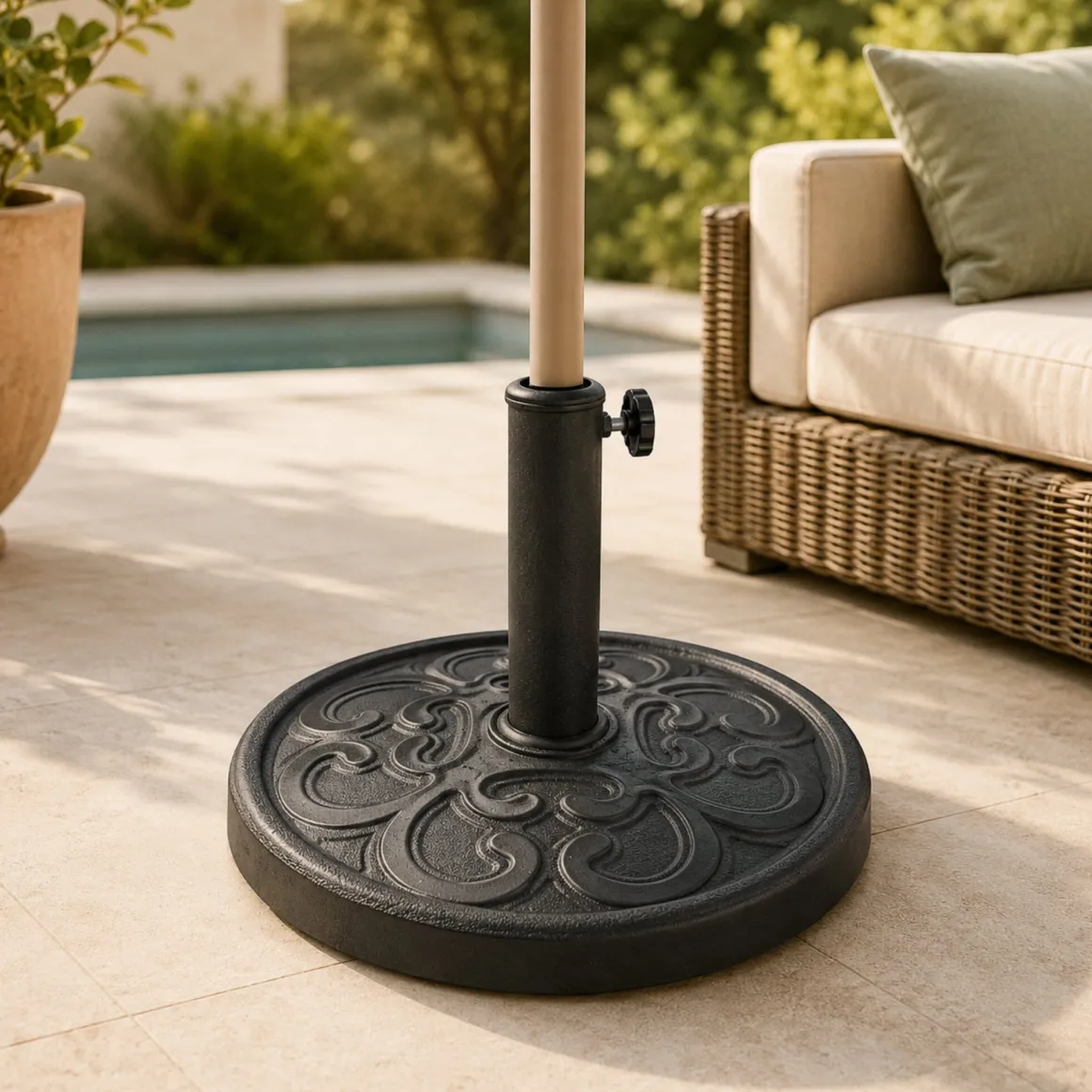 Round Patio Umbrella Base
