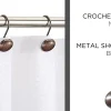 Round 12pk metal shower hooks