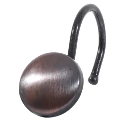 Round 12pk metal shower hooks