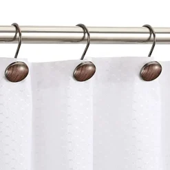 Round 12pk metal shower hooks