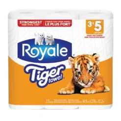 Royale 3 Rolls Paper Towel Tiger Towels