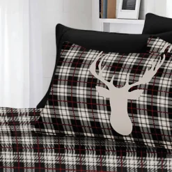 Rustic Cabin Finnegan - Grey White Sheet Set