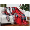 RUSTIC CABIN - Plaid Woven Acrylic Throw