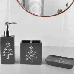 RUSTIC CABIN - Snowtress Ceramic Bathroom Set