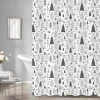 Rustic Cabin - Snowtress Shower Curtain