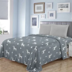 Rustic Cabin - Winter Wonderland Microfleece Sheet Set