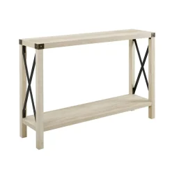 Rustic Metal Entry Table