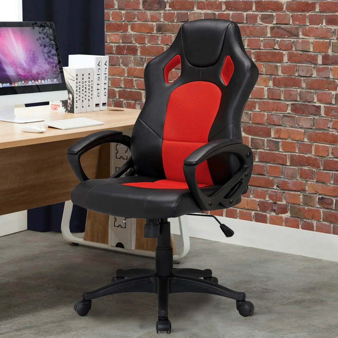 Sandra Venditti - Faux Leather Racer Office Chair