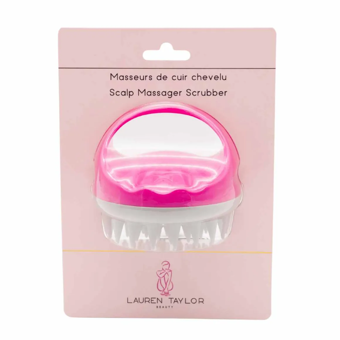 Scalp Massager Scrubber – Pink