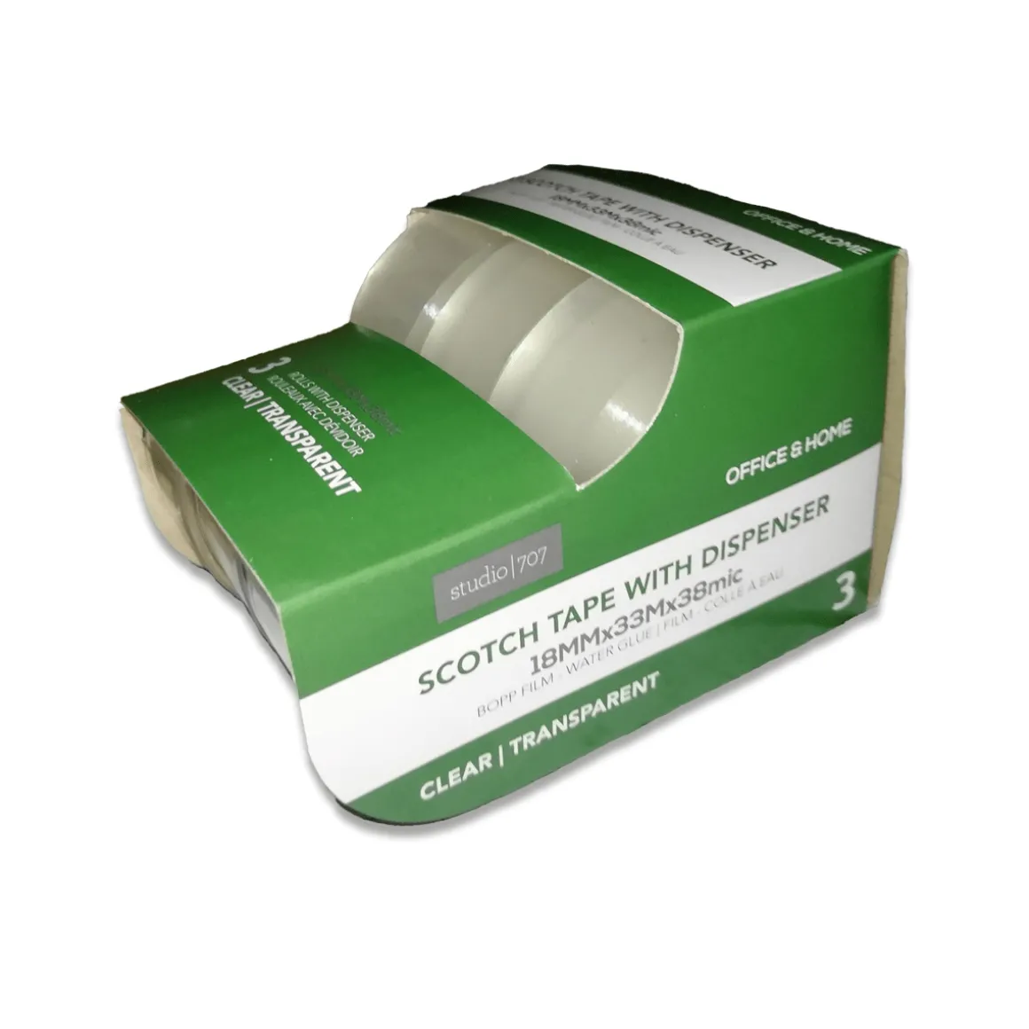Scotch Tape Set/3 Refillable Dispenser
