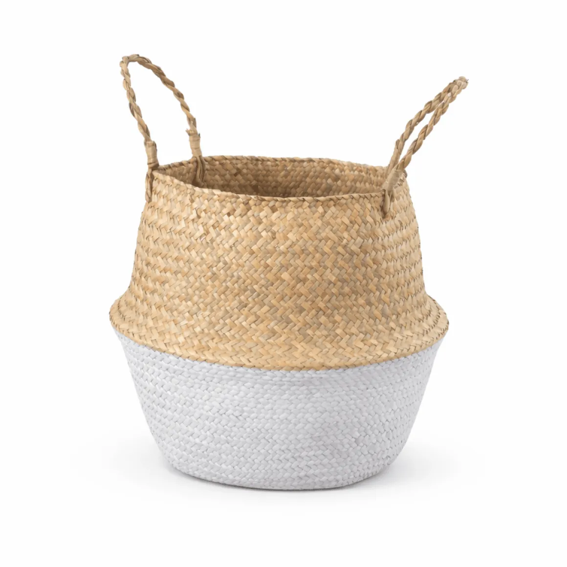 Seagrass Basket | half white