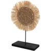 Seagrass Circle On Metal Stand 14in(H)