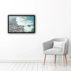 Seaside, Framed Canvas
