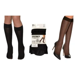 Secret Collection – 2 pack knee highs and 2 pack pantyhose assorted