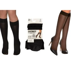 Secret Collection – 2 pack knee highs and 2 pack pantyhose assorted