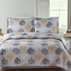 Selma - 3 Piece Bohemian Quilt Set