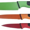 Set Of 3 Colored Non Stick Knives