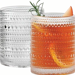 Set of 4 Glasses Grey or Clear