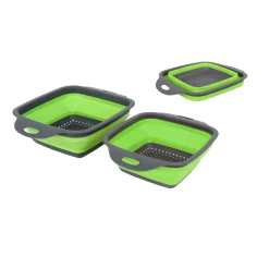 Set of 2 Square Collapsible Basket Strainers