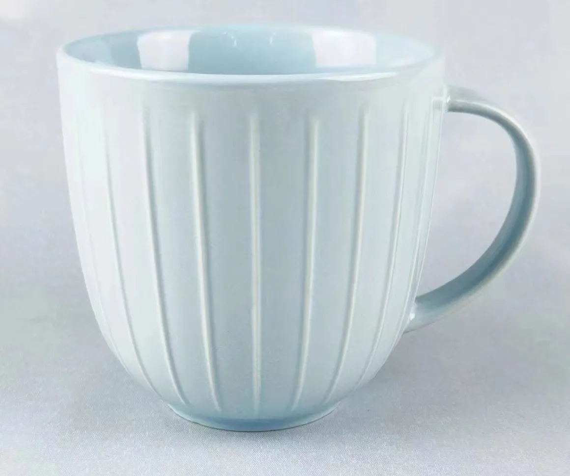 SET OF 4 Stoneware Glazed Mug Set