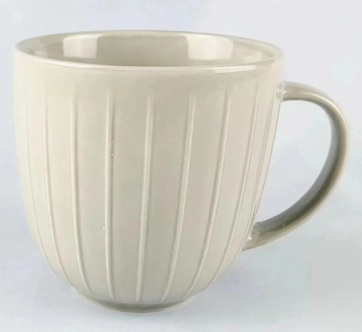 SET OF 4 Stoneware Glazed Mug Set