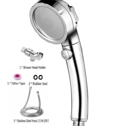 3 Setting Shower Head Set with Stop Button