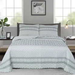 Seville - Quilt Grey Geo