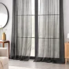 Sheer Black Curtain Panels – 2 Pack 54 x 84