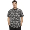 Short Sleeve Printed Button-Up Shirt