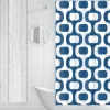 Shower Curtain 70x72 Retro Geo Microfiber