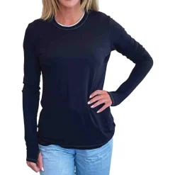 3/4 Sleeve Solid Top