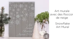 Snowflake Art Mural