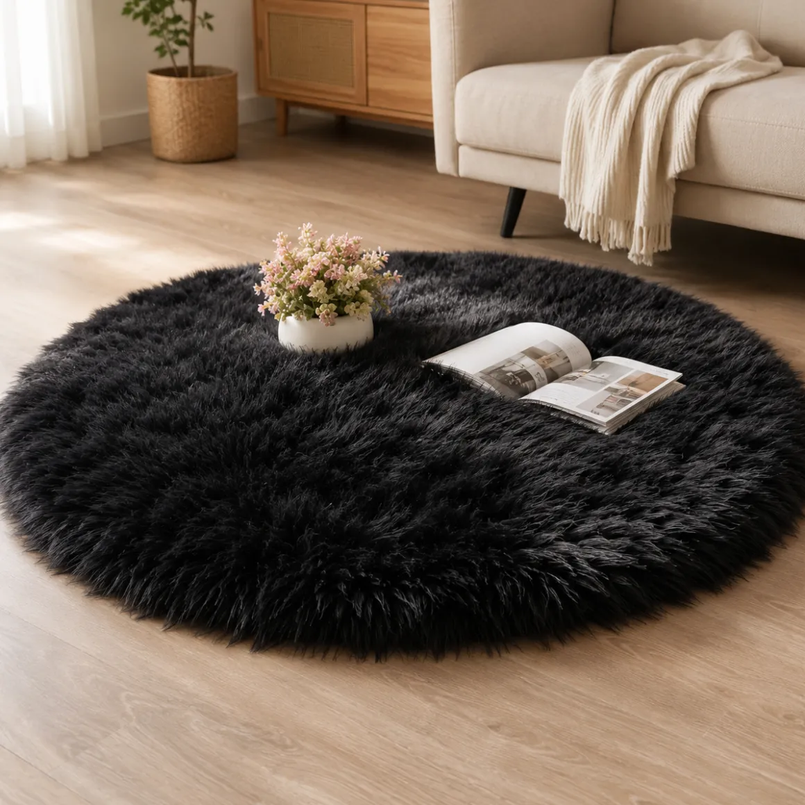 Soft Faux Sheepskin Rug 3’